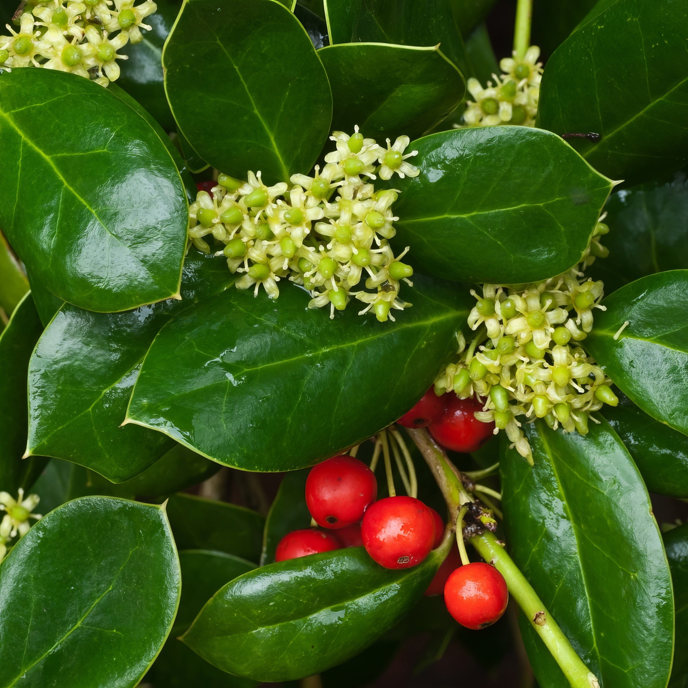 Ilex, Holly 'Dwarf Burford' - 1 Gallon (Pick Up Only)