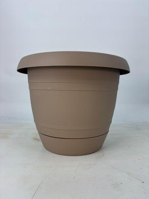 3 Piece - Sandalwood Italia Planter + Saucer 12" x 12" (NOVEMBER PICK UP SALE)