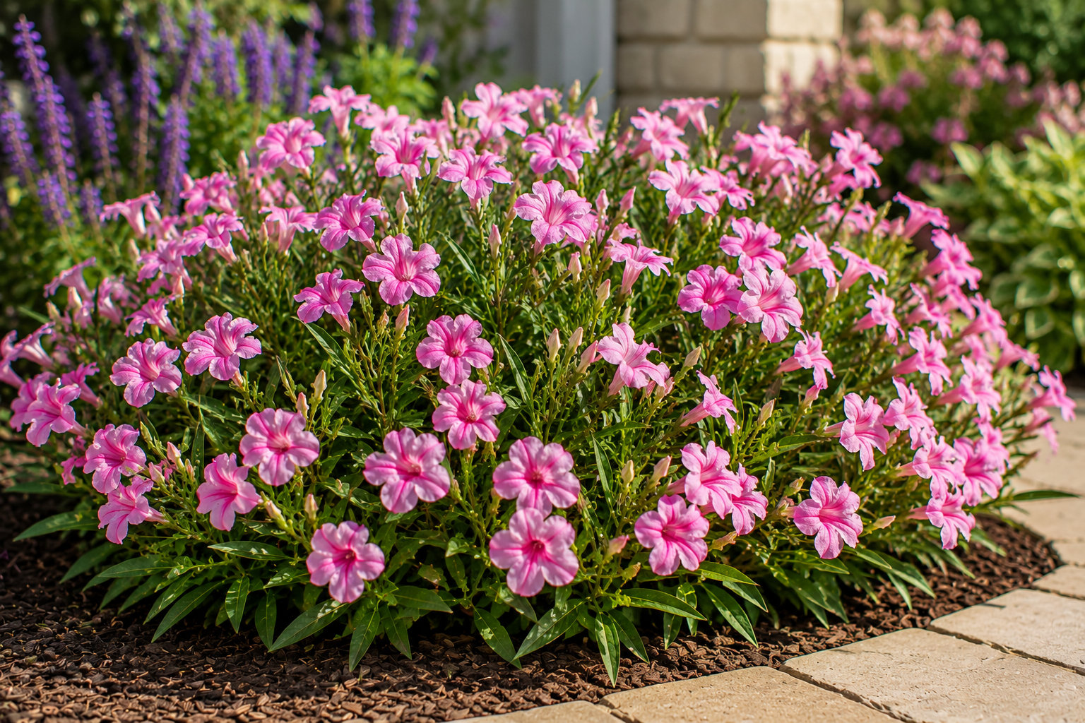 Ruellia Katie's Dwarf Pink - 1 Gallon (PICK UP ONLY)