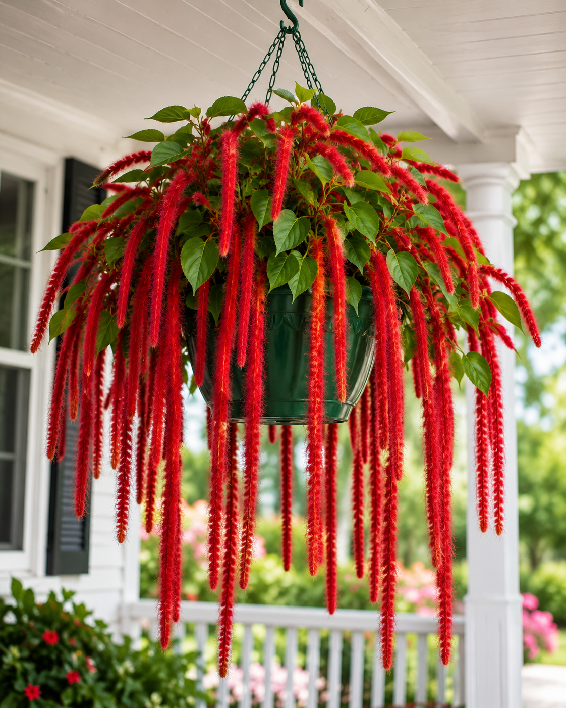 Acalypha Chenille Plant Hanging Basket - 8" Hanging Basket (PICK UP ONLY)