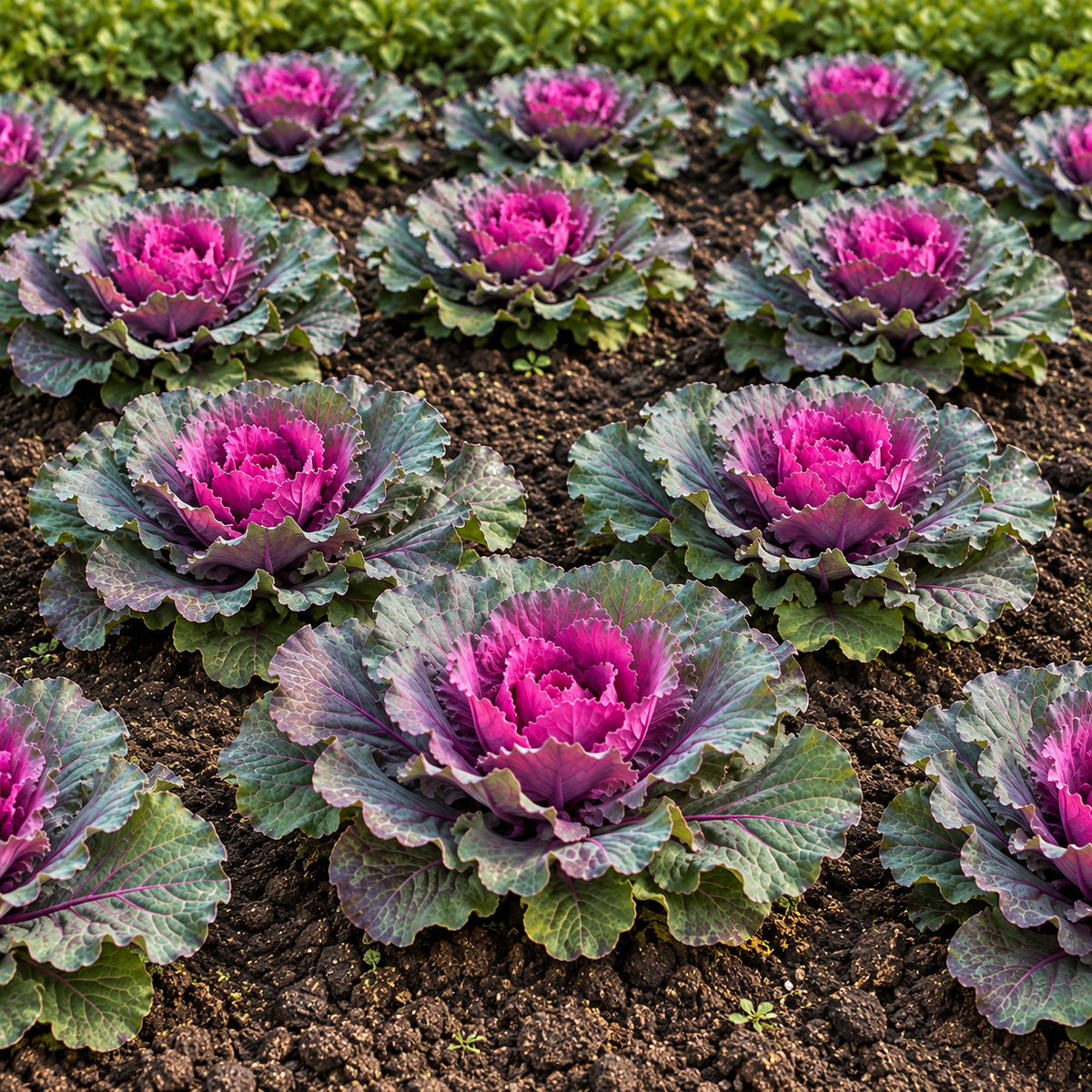 Ornamental Kale 'Flower Kale Osaka IQ Red' – 4" Pot