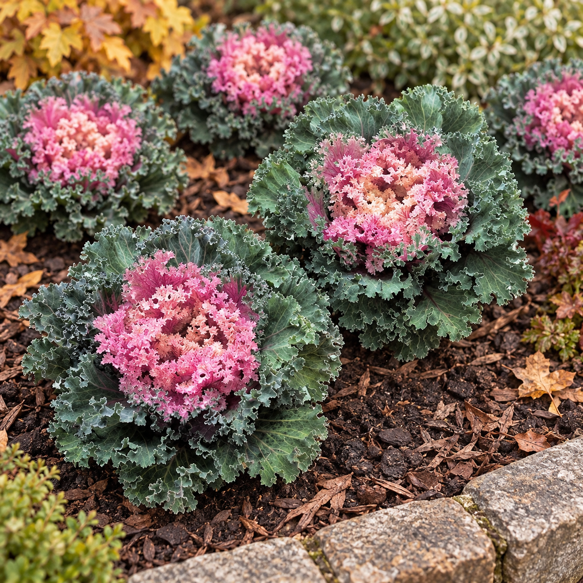 Kamome Pink Flowering Kale – 4" Pot