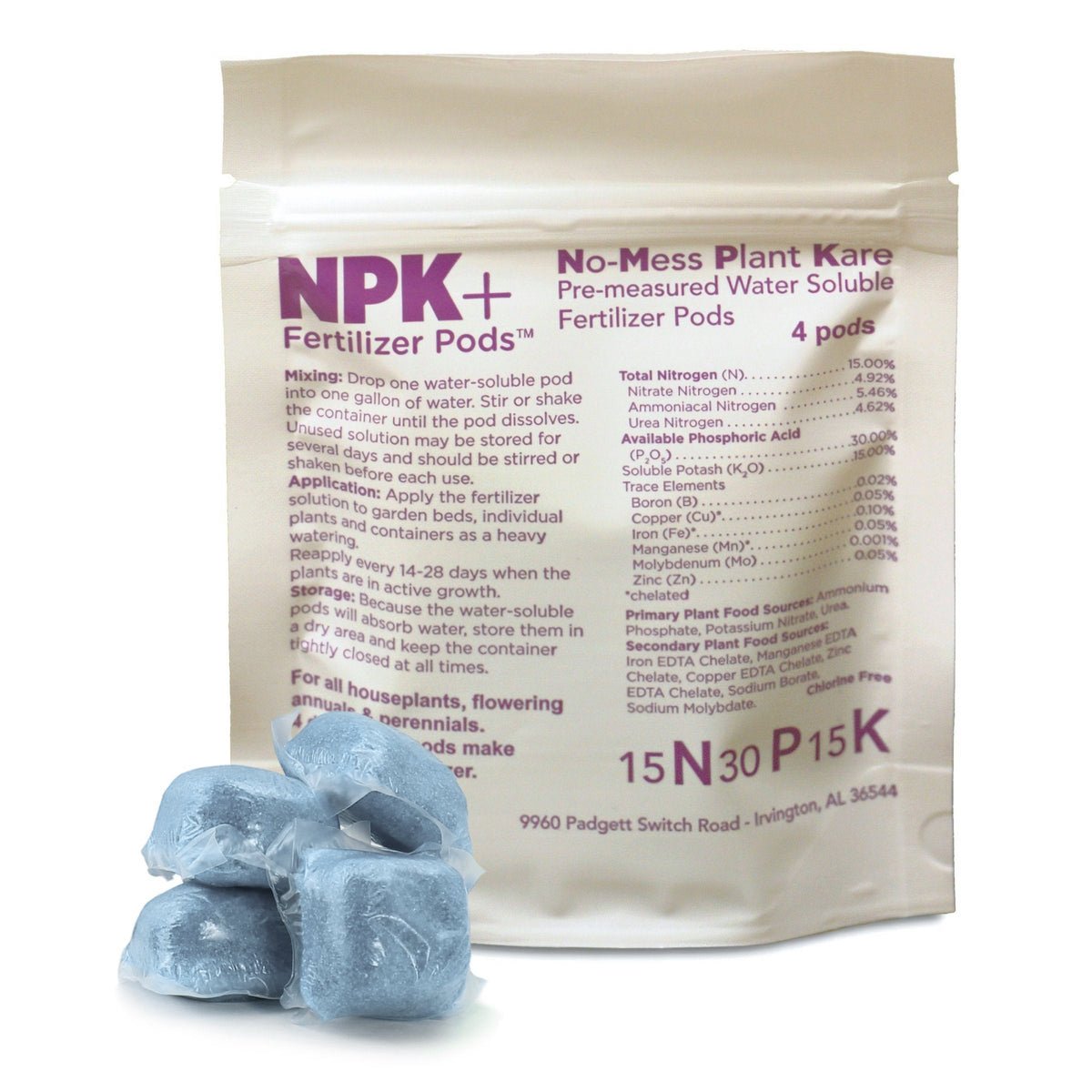 NPK+™ All Purpose Fertilizer Pods - 25 COUNT (Stacy's Garden Fundraiser)