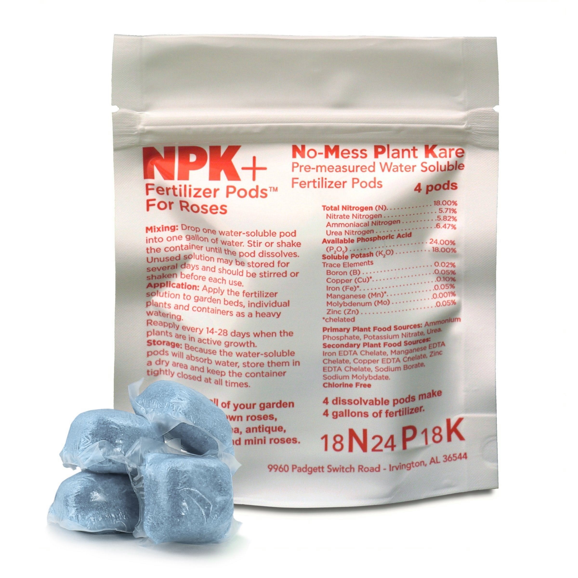 NPK+™ Fertilizer Pods for Roses