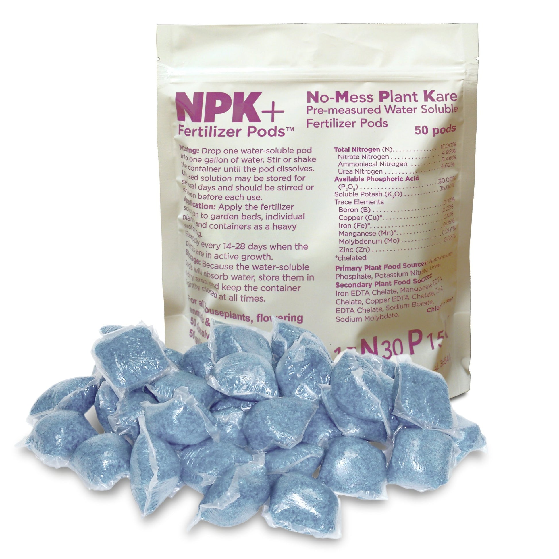 plant fertilizer pods NPK+™ All Purpose Fertilizer Pods