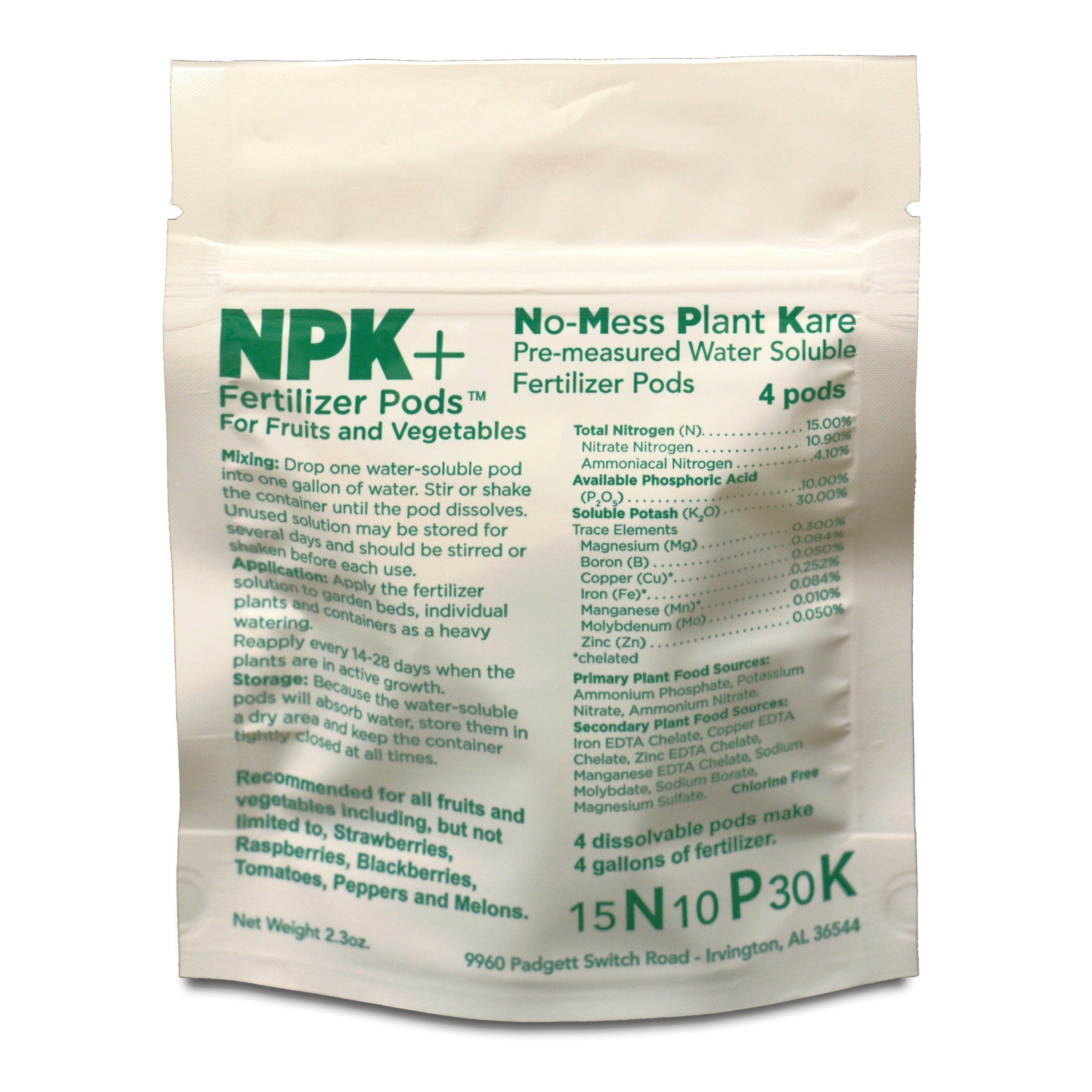 npk fertilizer for indoor plants NPK+™ Fertilizer Pods for Fruits & Vegetables – Cottage Farms