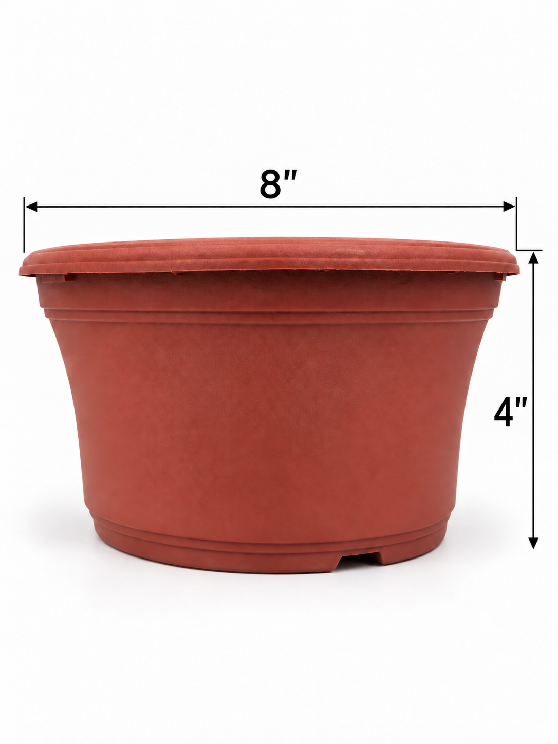 6 Piece - Wide Mouth Terracotta Planter, 8” (NOVEMBER PICK UP SALE)