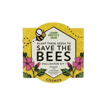 Save The Bees, Butterflies and Hummingbirds - 3 Piece Pollinator Kit
