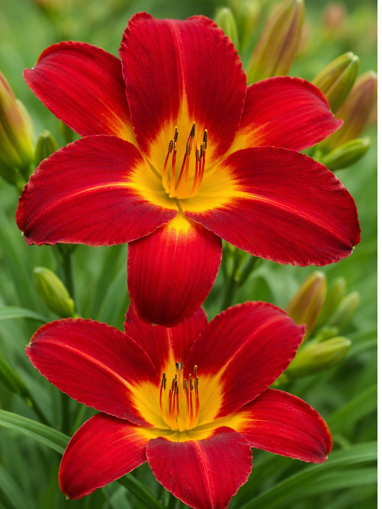 4 Piece Hemerocallis Autumn Red Daylily - Bare Root (PICK UP ONLY)