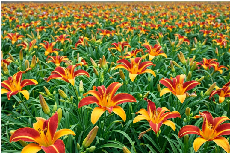 4 Piece Hemerocallis 'Frans Hals' Daylily - Bare Root